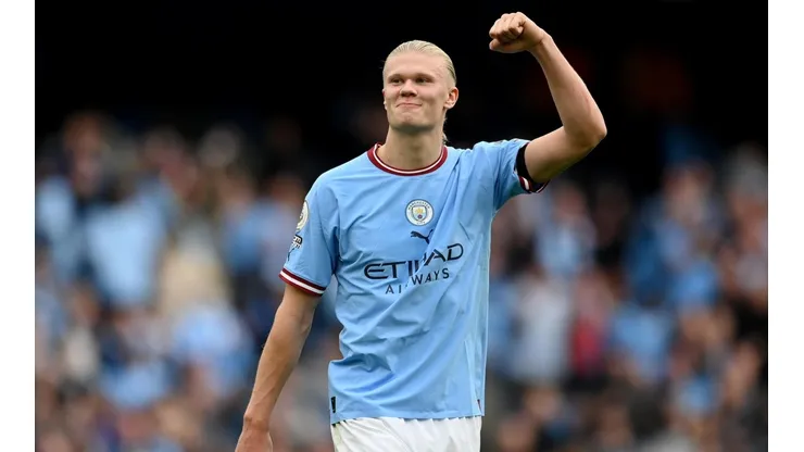 Erling Haaland viene de anotar 5 goles en Champions League.