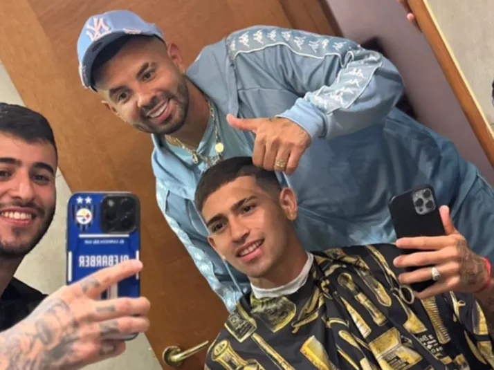 Barbero chileno se luce con su trabajo con el plantel de Racing