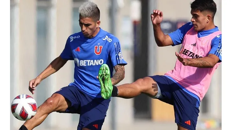 Leandro Fernández regresó este lunes a los entrenamientos con la U.