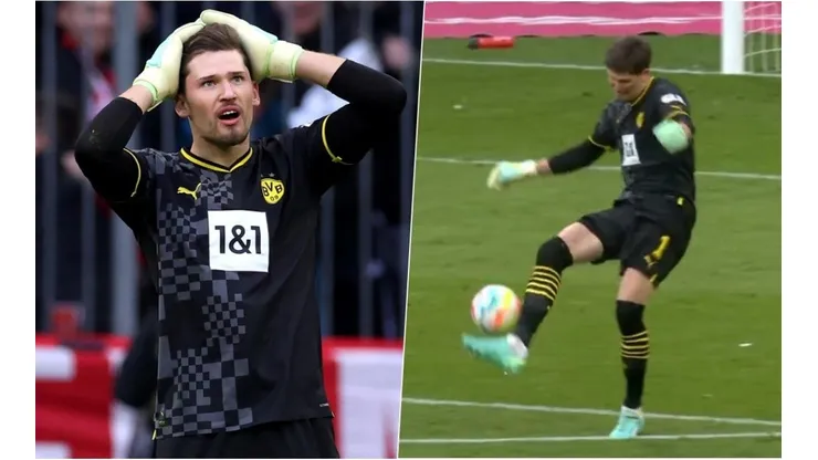 Kobel cometió un insólito error en el clásico del Dortmund ante Bayern Múnich.