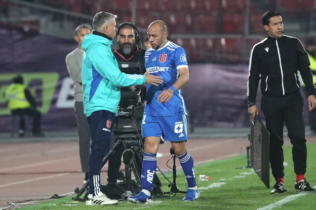 Díaz salió con molestias tras el partido con Unión Española | Foto: Photosport