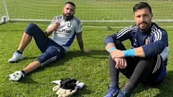 Ronnie Fernández y Hernán Galíndez coincidieron en la U en 2022.