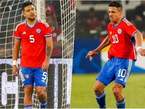 Alexis le llama la atención a Paulo Díaz por su expulsión ante Paraguay