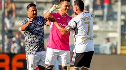 El ex arquero de Paraguay participó en la despedida de Esteban Paredes