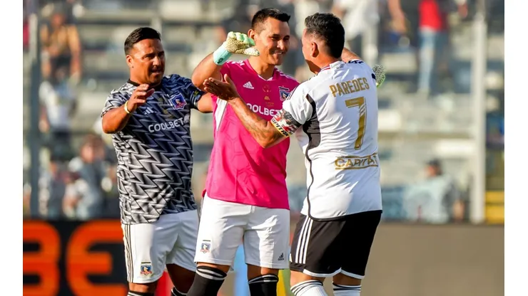 El ex arquero de Paraguay participó en la despedida de Esteban Paredes