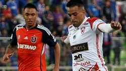 Un fuerte choque con Jorge Luna dejó con fuertes dolores a Domínguez.