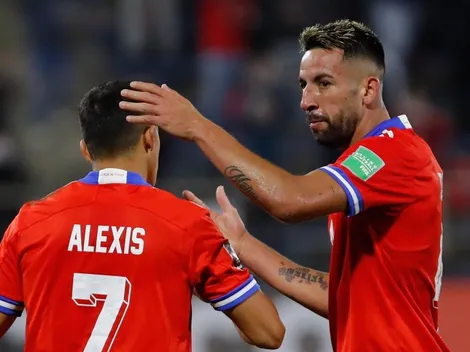 Isla se deja ver en Juan Pinto Durán para visitar a sus amigos de La Roja