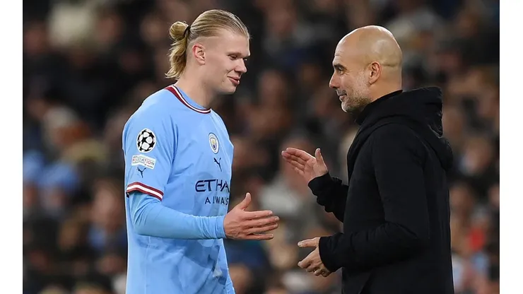 Guardiola sustituyó a Haaland en su noche más goleadora en Champions.