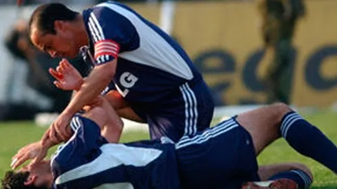 La agresión contra Nelson Pinto en el estadio Monumental en 2003.
