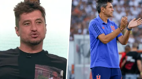 Peric le levanta el pulgar a la U de Pellegrino.