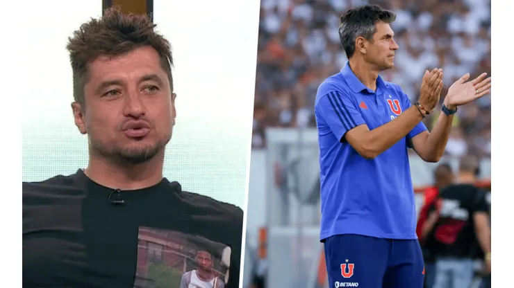 Peric le levanta el pulgar a la U de Pellegrino.