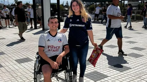 Ambos llegaron con la ilusión de ver un triunfo del equipo de sus amores.