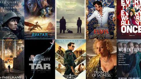 Las nominadas a Mejor Película en los Oscar 2023.