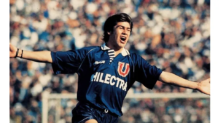 Marcelo Salas tuvo una de sus primeras tardes de gloria con la camiseta de la U en un Superclásico.