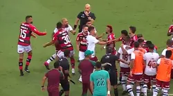 Felipe Melo quiso irse a las manos con Arturo Vidal en el clásico Fla-Flu.