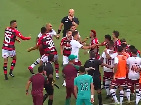 VIDEO: Un desatado Felipe Melo busca pleito con el King Arturo en el clásico Fla-Flu