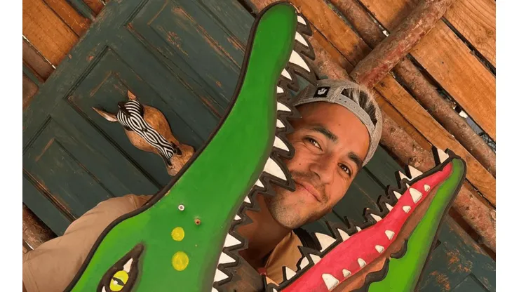 Leandro Fernández se llenó de energía junto a su familia en el zoológico.