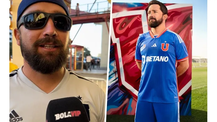 Manuel Iturra participó en la presentación de la nueva camiseta de Universidad de Chile.