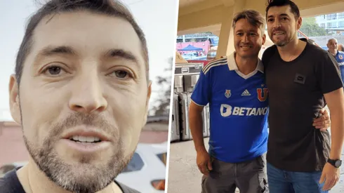 A Rojas se le vio emocionado al llegar al Santa Laura.