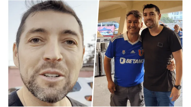 A Rojas se le vio emocionado al llegar al Santa Laura.