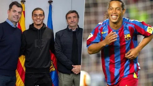 João Mendes busca replicar lo que hizo su papá Dinho en el FC Barcelona.