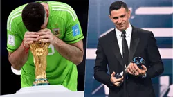 Dibu Martínez consiguió el máximo premio de su carrera deportiva en The Best