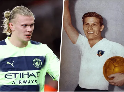 Haaland sigue de cerca un récord de Jorge Robledo, ex jugador de Colo Colo