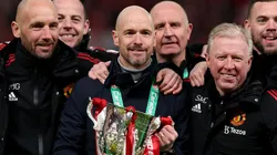 Erik Ten Hag ganó un título con el United en su primera temporada como DT de los Diablos Rojos.