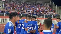 Zaldivia goza como un hincha más en la U.