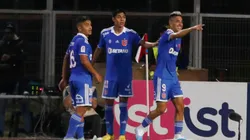 Leandro Fernández festejó a lo crack en la U ante Curicó Unido.