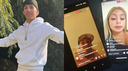 Pailita y una captura del momento de la transmisión paralela.