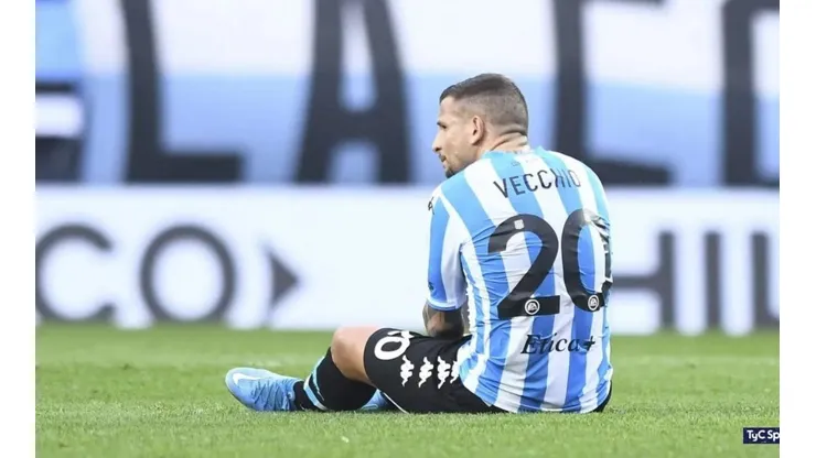 Emiliano Vecchio en Racing Club antes de volver a Unión Española.
