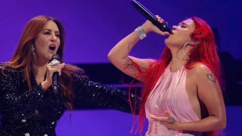 Myriam Hernández y Karol G.