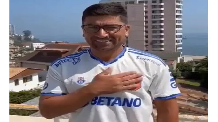David Pizarro festejó el triunfo de la U como un hincha más