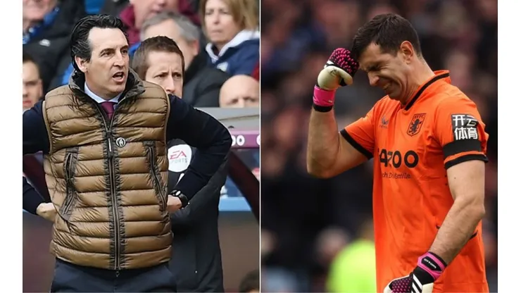 Unai Emery hizo pebre a Emiliano Martínez tras su actuación ante el Arsenal