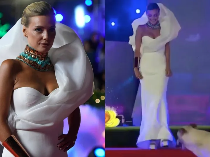 Un perrito le roba el protagonismo a Emilia Daiber en la Gala de Viña