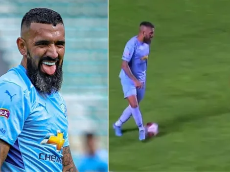 Video: Fernández se luce con su tradicional taconazo en el Bolívar