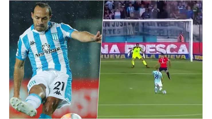 Marcelo Díaz marcó un histórico gol con la camiseta de Racing.