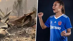 Los incendios han afectado a la jugadora de Universidad de Chile.