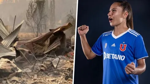Los incendios han afectado a la jugadora de Universidad de Chile.