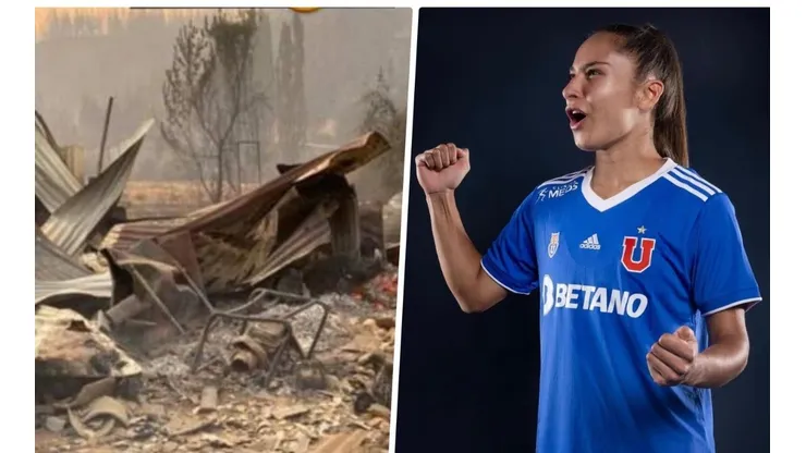 Los incendios han afectado a la jugadora de Universidad de Chile.
