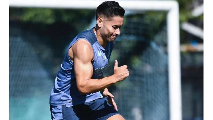 Óscar Opazo no ha podido sumar minutos en los partidos oficiales de Racing.