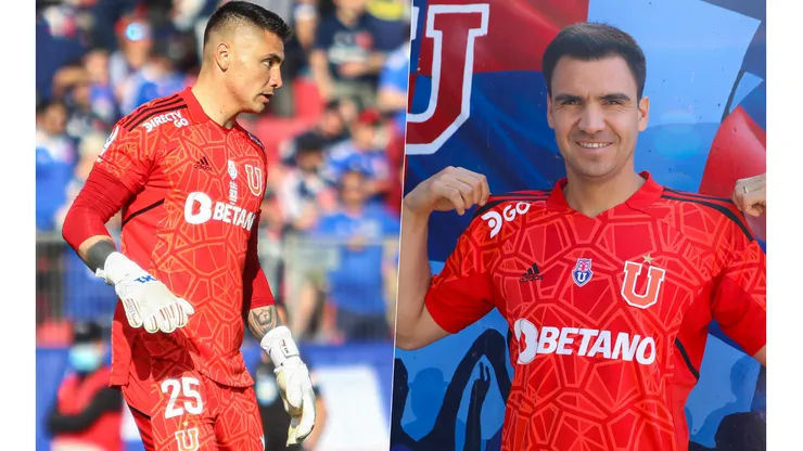 Cristóbal Campos y Cristopher Toselli pelean por el arco de la U