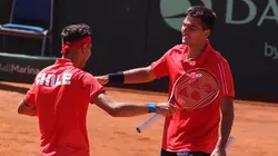 Tabilo y Barrios vencieron a la dupla kazaja y pusieron a Chile 2-1 arriba en la serie