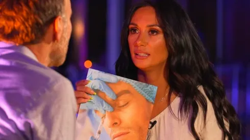 Pamela Díaz en el primer capítulo de su nuevo programa Terrazas Stones.