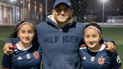 Humberto Suazo siempre acompaña a sus hijas en los entrenamientos.