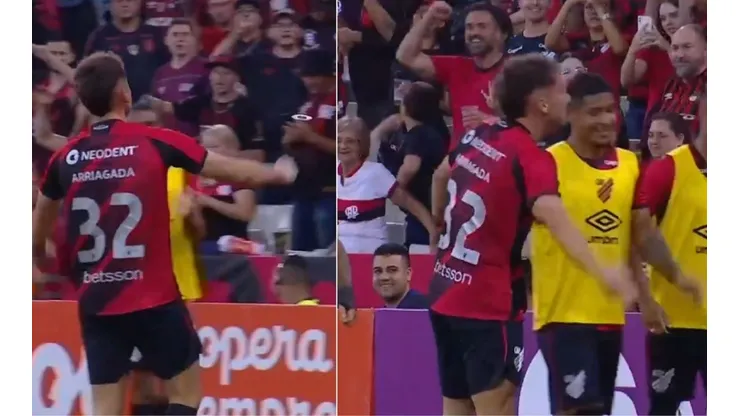 Luciano Arriagada anotó un golazo en Brasil