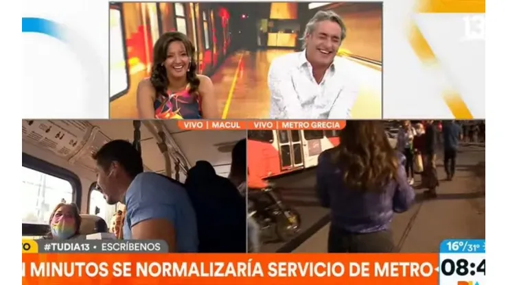 Señora que iba en la micro pone en aprietos a Priscila Vargas y a José Luis Reppening