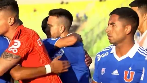 El desahogo con chilenismo incluído de parte de los jugadores de la U tras vencer a Unión Española