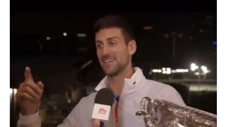 Novak Djokovic canta el "Muchachos" a lo argentino tras ganar el Abierto de Australia